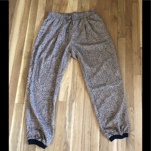 Leopard Print Jogger Pants